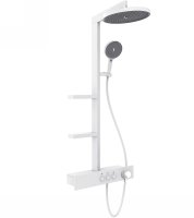 Душевая система AQUAme AQM8005W с термостатом Белая матовая