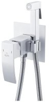 Гигиенический душ со смесителем Rose R1505F, белый/хром