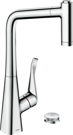 Смеситель Hansgrohe Metris Select M71 73806000 для кухонной мойки, хром 