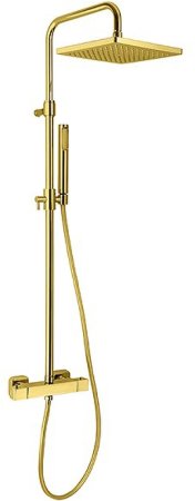 Душевая система Webert Pegaso PE980507010METAL с термостатом Золото 