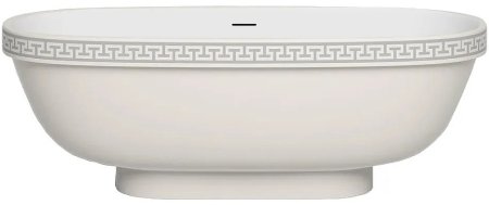 Ванна из искусственного камня Salini Greca Meander 180х80 103021MRH покраска по RAL снаружи матовая 