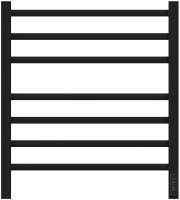 Электрический полотенцесушитель Point Вега PN71856B П7 500x590 диммер справа Черный