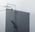 Душевая перегородка Cezares Liberta-L-1-110-120-GR-Cr стекло графит, кронштейн 120 см 