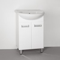 Тумба под раковину Style Line Ирис 55 Белый глянец