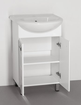 Тумба под раковину Style Line Ирис 55 Белый глянец 