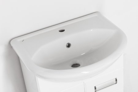 Тумба под раковину Style Line Ирис 55 Белый глянец 