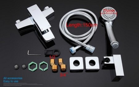 Смеситель для ванны Gappo G07 G3007 Хром 