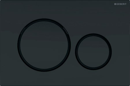 Кнопка смыва Geberit Sigma 20 115.882.16.1 черная, матовый лак 