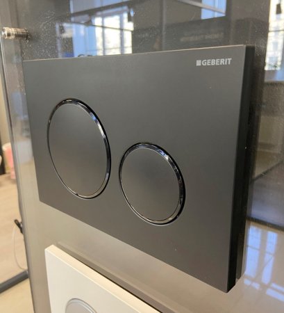 Кнопка смыва Geberit Sigma 20 115.882.16.1 черная, матовый лак 