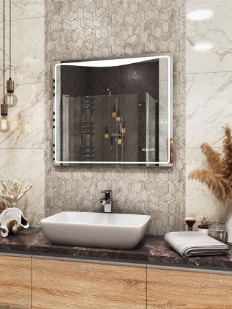 Зеркало VIGO Eva Media L 800, 80 см 