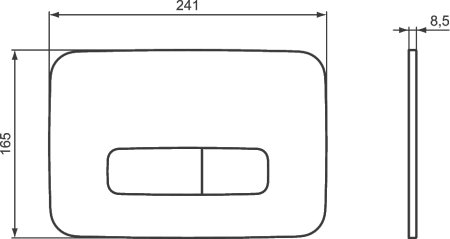 Кнопка смыва Ideal Standard ProSys Oleas R0124AC белая 