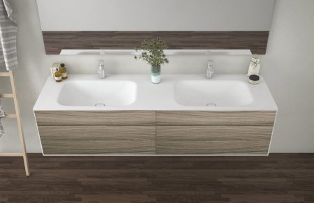 Тумба с раковиной Cezares Titan 180 см подвесная, Driftwood 