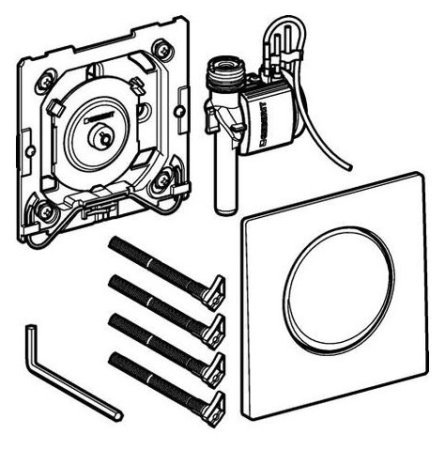 Ручной пневмопривод смыва Geberit HyTouch Mambo 116.013.FW.1 для писсуара 