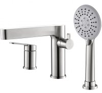 Смеситель на борт ванны BelBagno Delta DEL-BVD3-IN Сатин