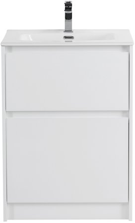 Тумба с раковиной BelBagno KRAFT-600-2C-PIA-BO Bianco Opaco 