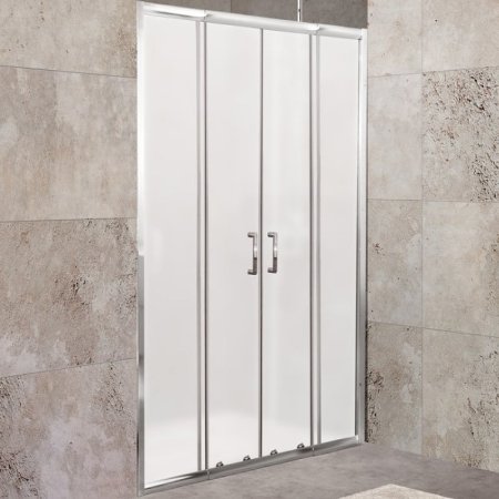 Душевая дверь BelBagno Unique 180 UNIQUE-BF-2-150/180-M-Cr профиль Хром стекло матовое 