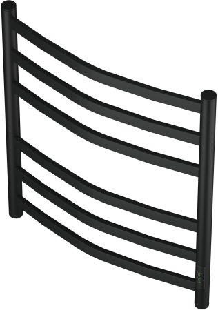 Полотенцесушитель электрический Point Антея PN17856B П6 500x600, диммер справа, черный 