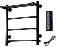 Полотенцесушитель электрический с полочкой (лесенка) Тругор Пэк сп 6 П 60х50 см, черный