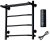 Полотенцесушитель электрический с полочкой (лесенка) Тругор Пэк сп 6 П 60х50 см, черный 