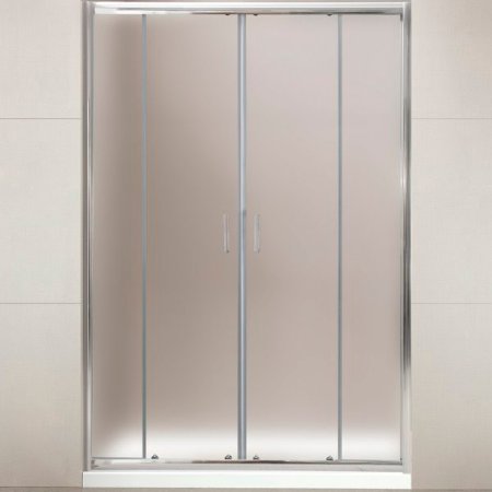 Душевая дверь BelBagno Uno 170 UNO-195-BF-2-170-P-Cr профиль Хром стекло рифленое 