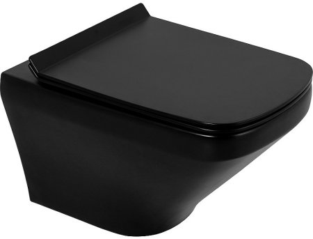 Унитаз BelBagno Sela BB3201CHR-MB подвесной Черный без сиденья 