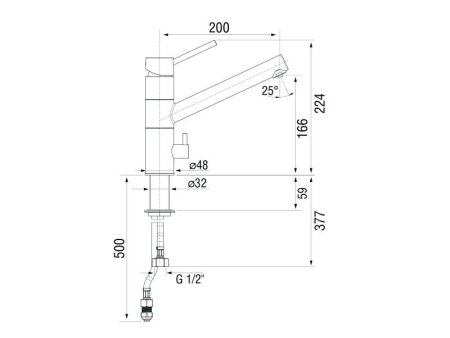 Смеситель с подключением фильтра для питьевой воды Longran Sprint Universal LM1391 Марон 