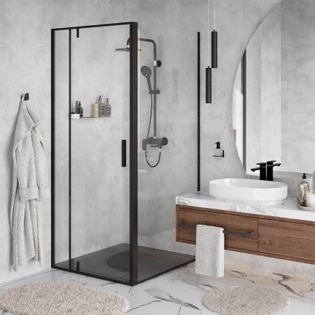 Душевой уголок WasserKRAFT Elbe 74P18, 900x1000x2000 