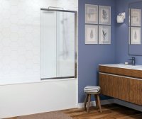 Шторка на ванну WasserKRAFT Main 41S02 100х140 R Matt glass