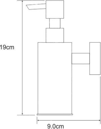 Дозатор WasserKRAFT K-1399 хром 