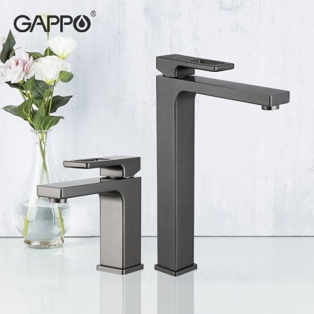 Смеситель для раковины Gappo G17-9 G1017-9 Оружейная сталь 