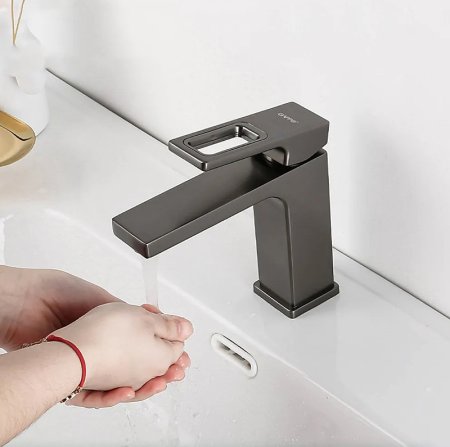 Смеситель для раковины Gappo G17-9 G1017-9 Оружейная сталь 