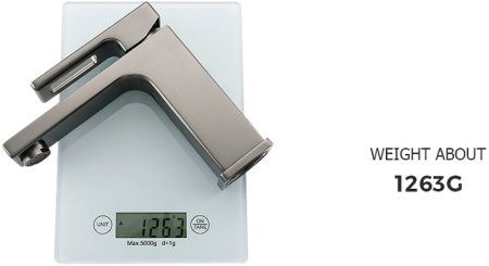 Смеситель для раковины Gappo G17-9 G1017-9 Оружейная сталь 