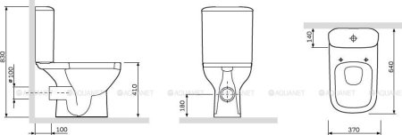 Унитаз с бачком напольный AM.PM Like C808607SC 