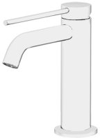 Смеситель для раковины Gattoni Circle Two 9142/91BO Белый матовый