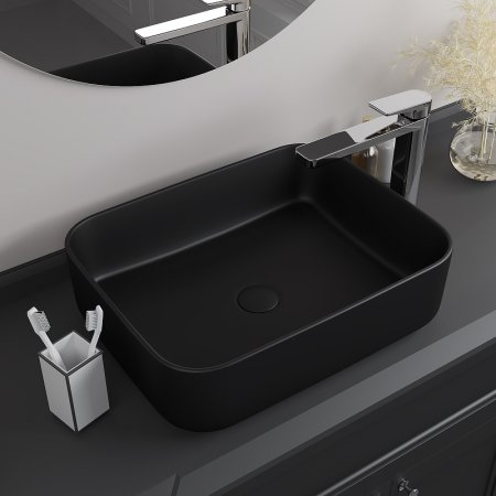 Раковина-чаша Iddis Bridge 50 BRIBM05i27 Черная матовая 