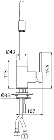 Смеситель для кухни IDDIS Kitchen 360 (K36BNJ0i05) 