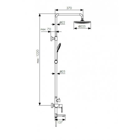Душевая система Kaiser Sena 74182 Хром 