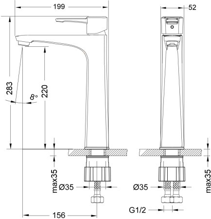 Смеситель  для раковины Lemark Evitta (LM0509C) 