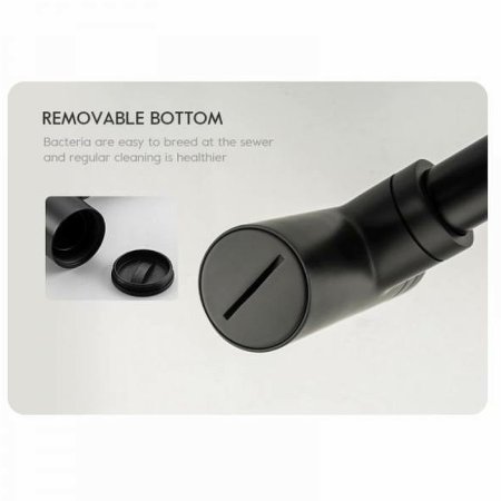 Сифон для раковины Frap F82-7 Черный матовый 