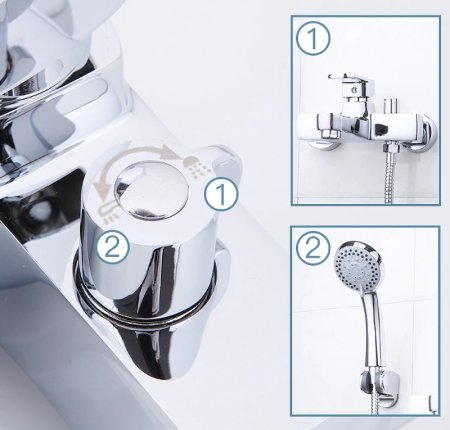 Смеситель для ванны Frap H73 F3273 Хром 