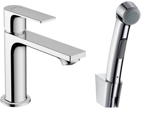 Смеситель для раковины Hansgrohe Rebris E 72216000 с гигиеническим душем Хром 