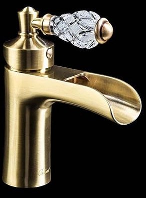 Смеситель для раковины Boheme Vogue Crystal 201-CRST Бронза 