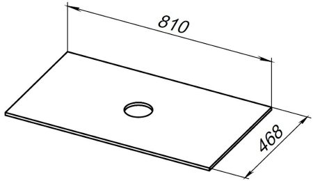 Столешница под раковину Allen Brau Fantasy 80 1.11009.B-S Бежевый структ 