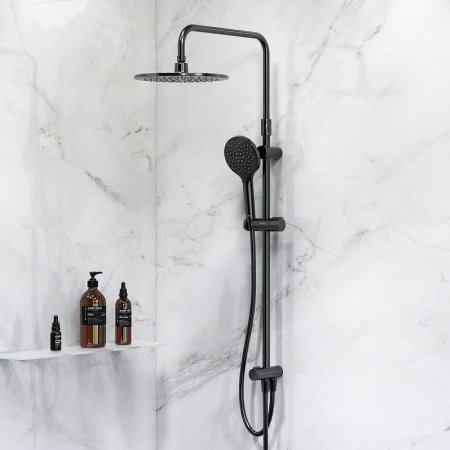 Душевая система AM.PM Like F0780022 Черная матовая 