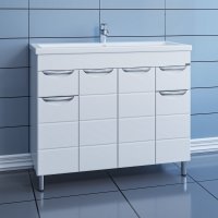 Тумба Санта Родос 100 с умывальником Фостер 100