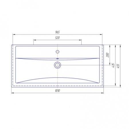Тумба Санта Родос 100 с умывальником Фостер 100 
