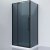 Душевой уголок Black&White Stellar Wind S812 BG 90x90 812900G профиль Черный матовый стекло серое 