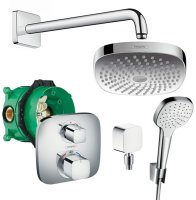Душевая система Hansgrohe Croma Select E/Ecostat 27294000 с термостатом Хром