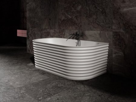 Ванна из искусственного камня ABBER Stein AS9652 белая матовая 