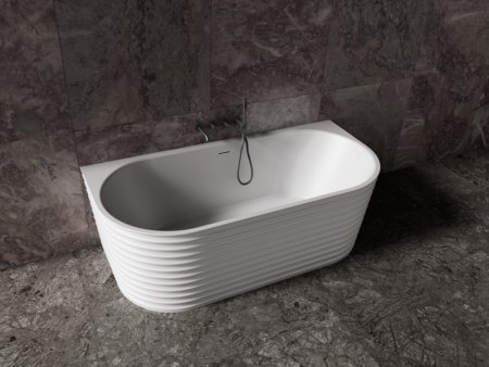 Ванна из искусственного камня ABBER Stein AS9652 белая матовая 